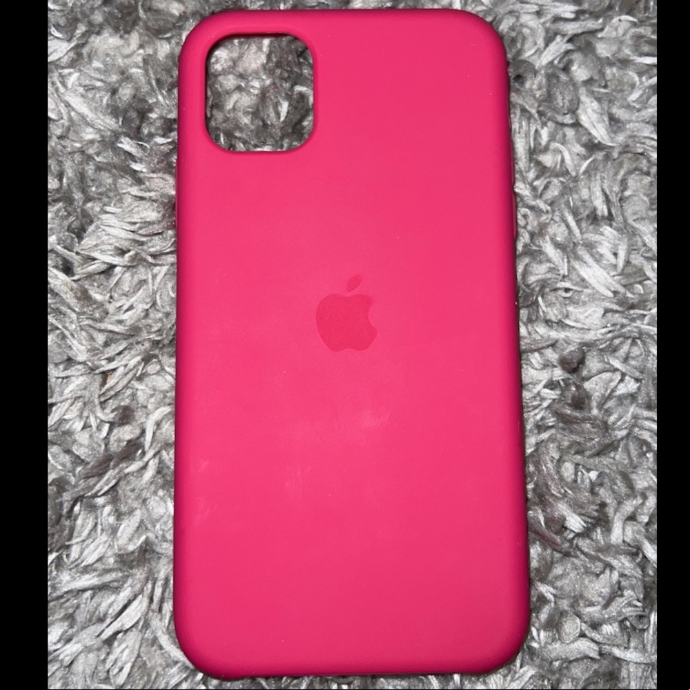 Hot Pink iPhone 11 Apple Silicone Case